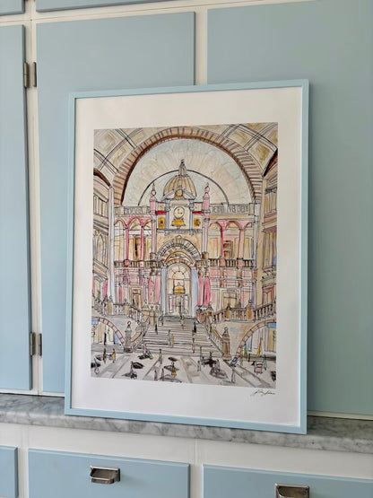 Antwerp Central Station Print