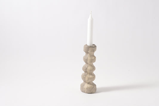 Bubble Candle Holder - Gray marbled