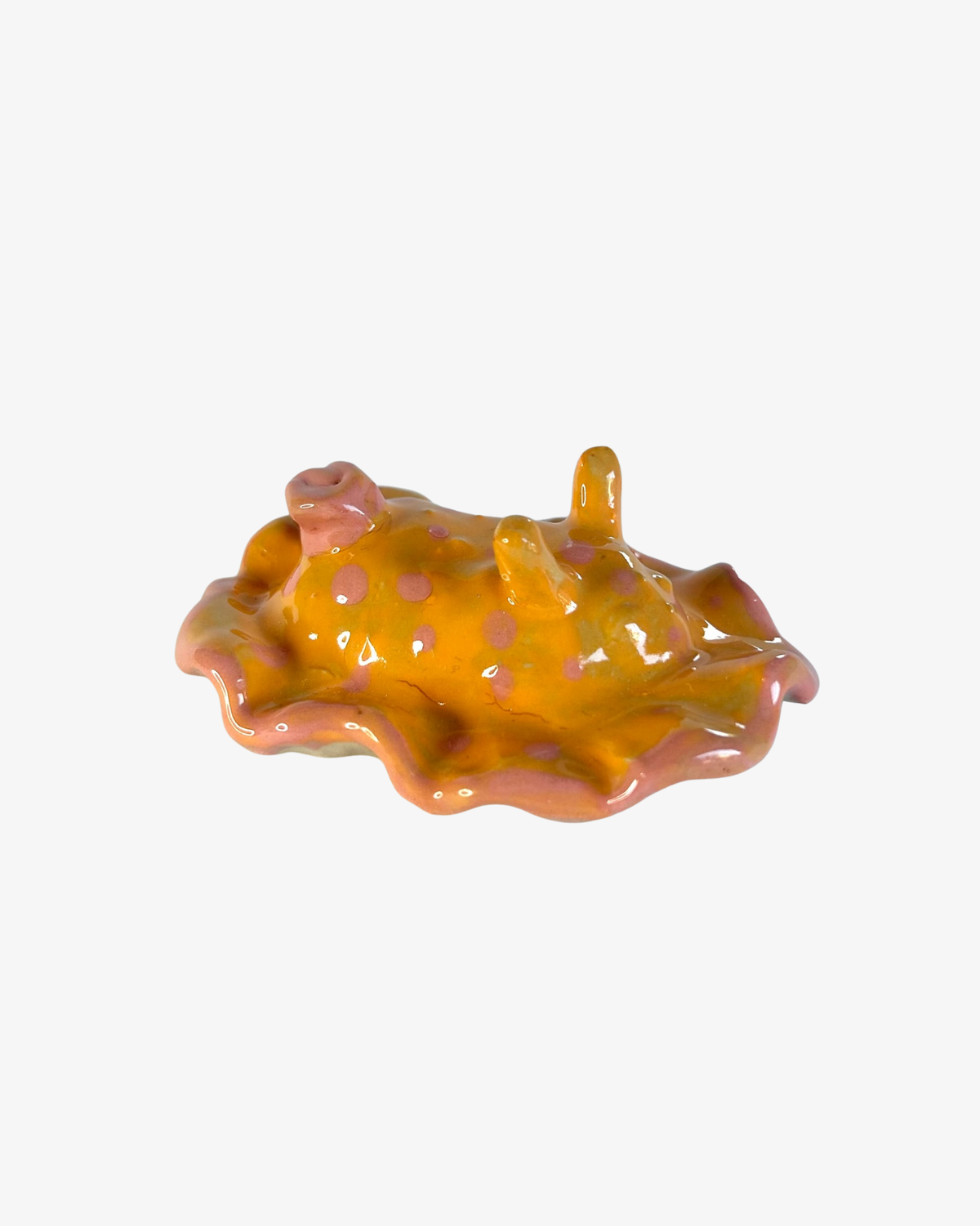 Orange Sea Slug Sculpture