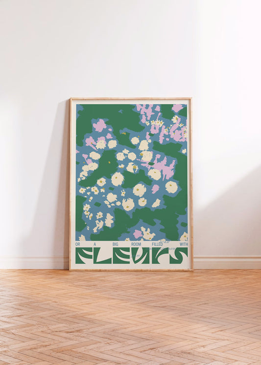 Fleurs (Grön) - Poster