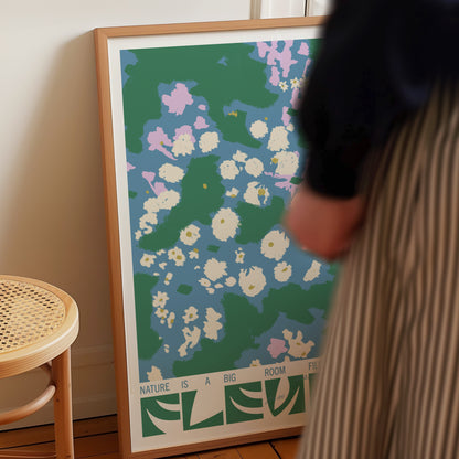 Fleurs (Green) - Poster