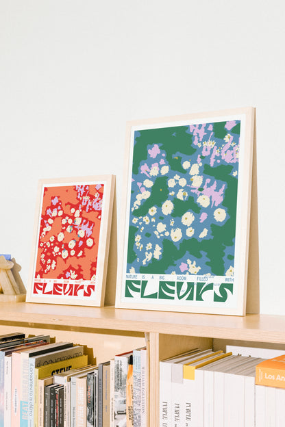 Fleurs (Green) - Poster