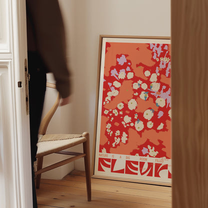 Fleurs (Röd) - Poster