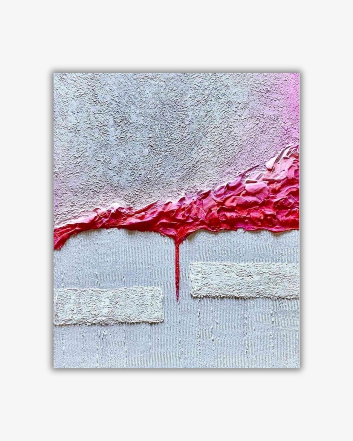 Pink/red Abstract Painting