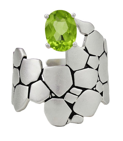 Nature's Blanc Vit Crevice Stone Ring