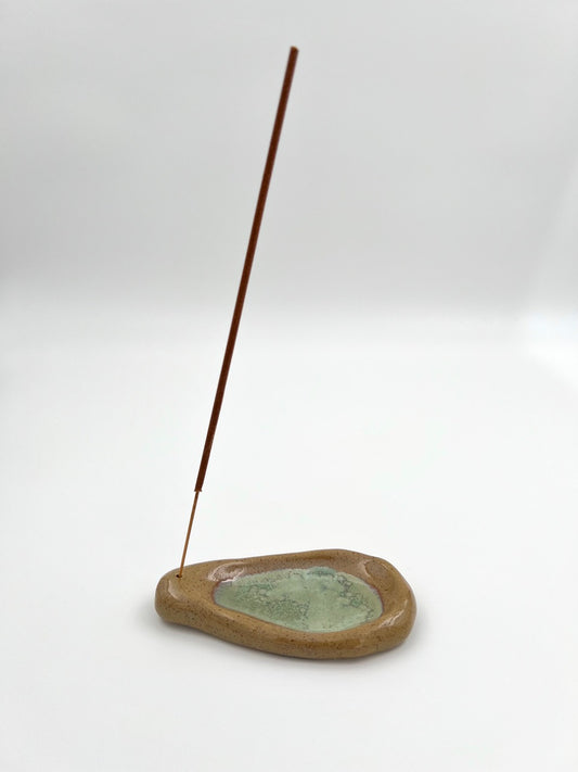 Incense holder - Turquoise/Sand