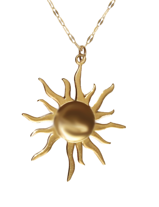 SHINE - GOLD SUN NECKLACE