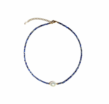 Crystal Blue Halsband