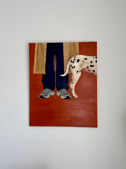 Hora del paseo - oil on canvas