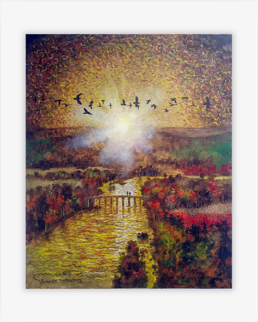 The old bridge, Original painting