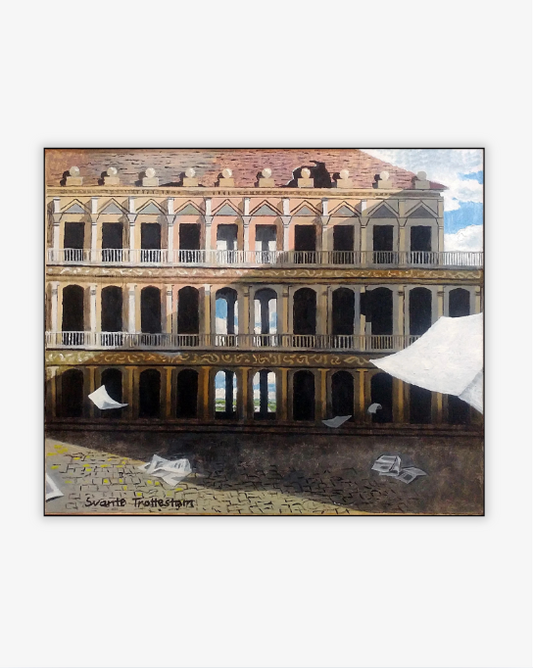Wind Over the Square, original painting