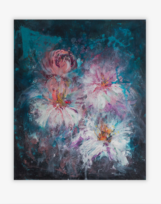Dancing Peonies - Original artwork