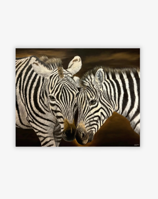 Intimacy in stripes, Original oliemaleri