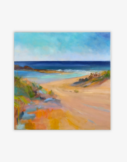 Seaside Serenity Original Oil Painting - Sea Whispers Series