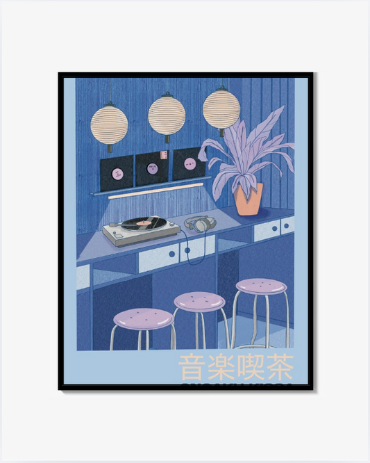 Ongaku Kissa Art Print