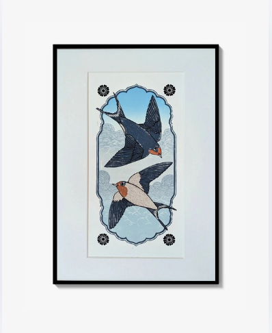 Portal - Linocut Print