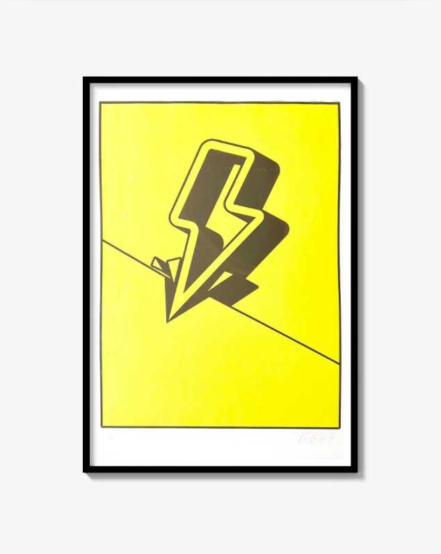 Lightning Bolt Fine Art Screen Print