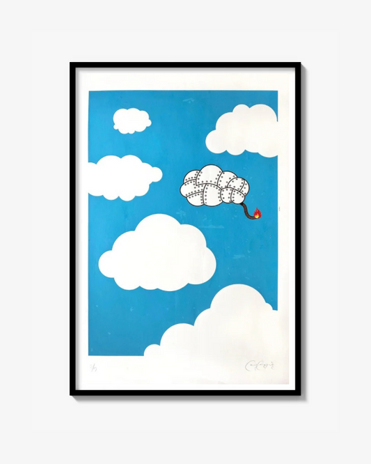 Cloud bomb Fine Art Screen Print