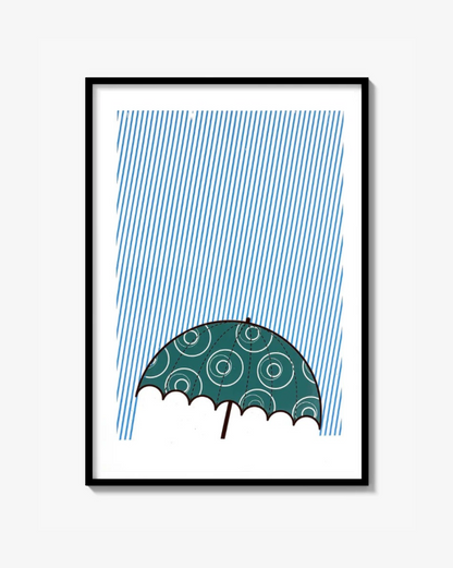 Umbrella Fine Art Screen Print
