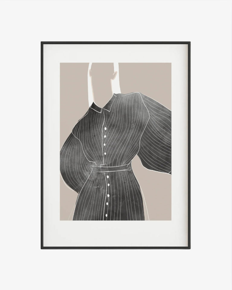 White stripe Poster