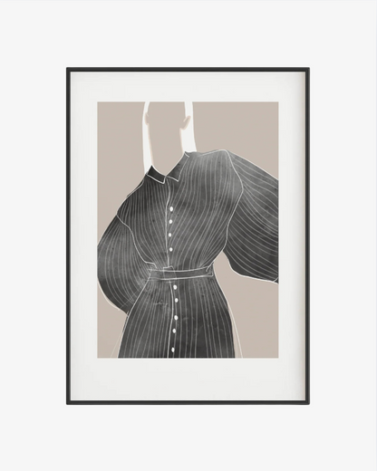 White stripe Poster