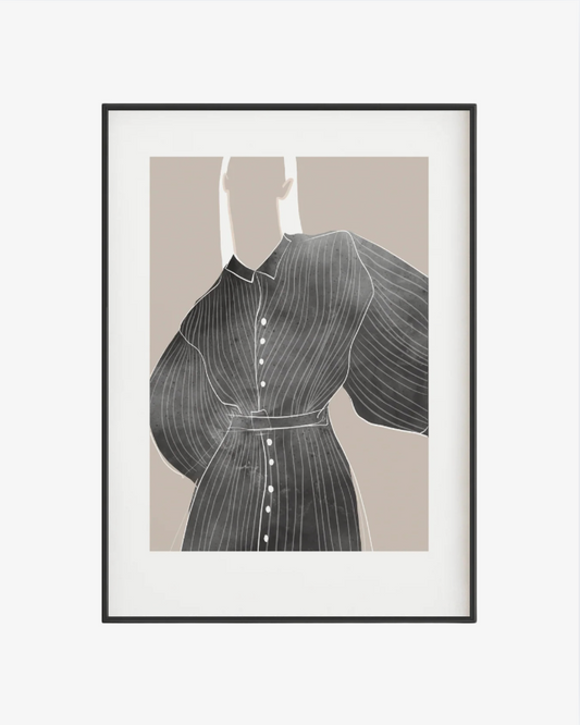 White stripe Poster