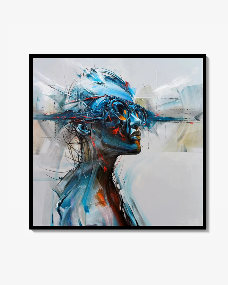 Flesh and Code 01" – Limited Edition, Fine Art Print