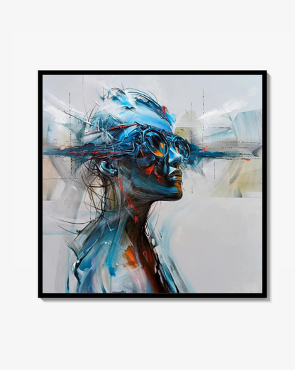 Flesh and Code 01" – Limited Edition, Fine Art Print