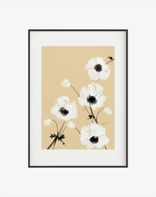 Poppy Field Gul Poster