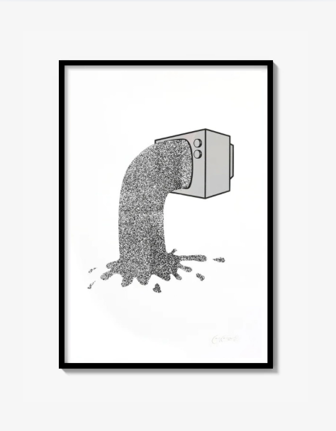 TV Fine Art Screen Print