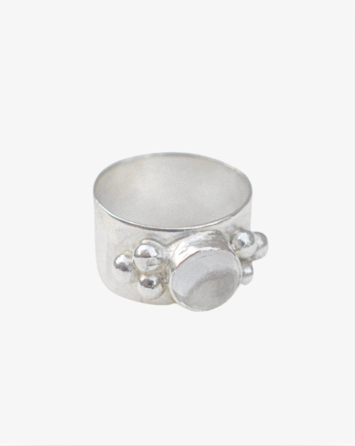 Kvarts Ring Sterlingsølv