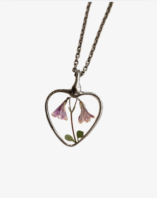 Twinflower Linnea - Hjertehalskæde - Terrarium smykker