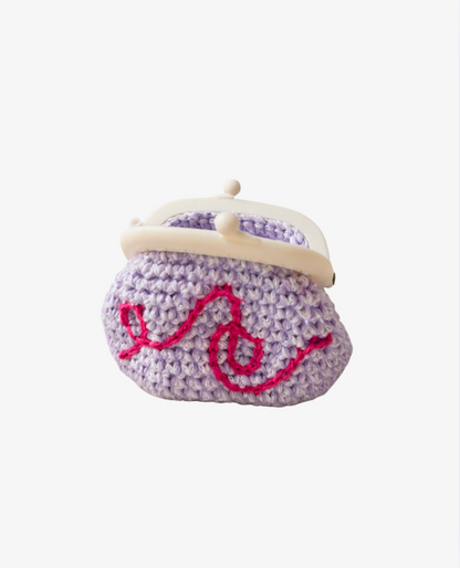 Purple mini pouch