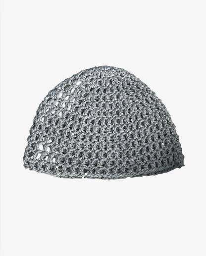 Glitter mesh beanie - Silver