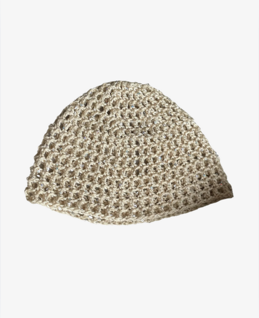 Glitter mesh Hue - Creme