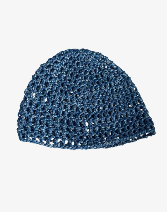 Glitter mesh Hue - Denim blå