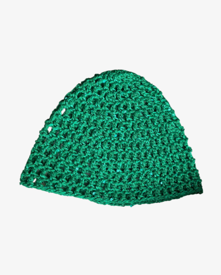 Glitter mesh beanie - Green