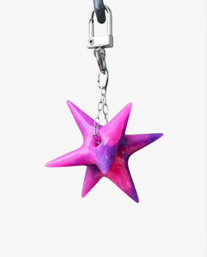 ALiEN DiCE bag charm PINKnPURPLE