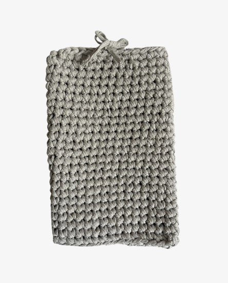 Crocheted laptop case - Beige