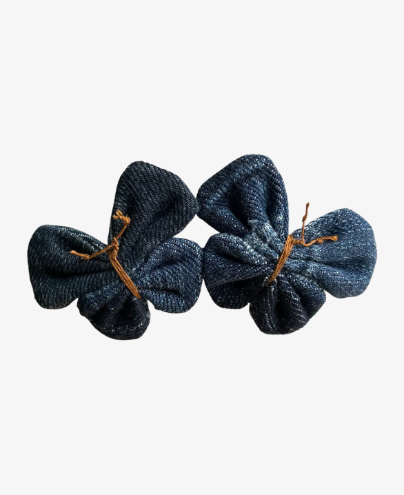 Hair clip Denim Butterfly Dark Blue