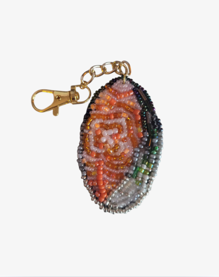 Bag charm/ keychain, salmon