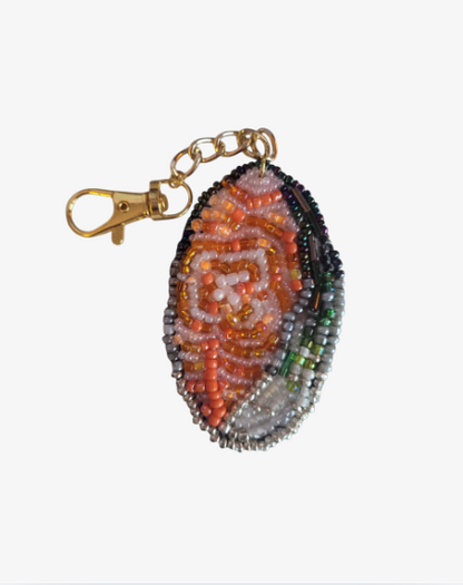 Bag charm/ keychain, salmon