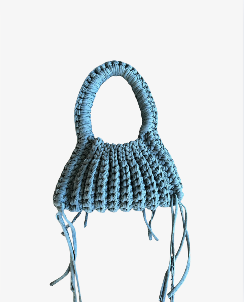 Chunky crochet handbag