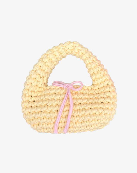 JUNI crochet bag - yellow