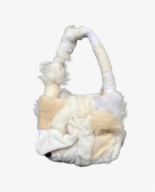 Mini Teddy Bag - White