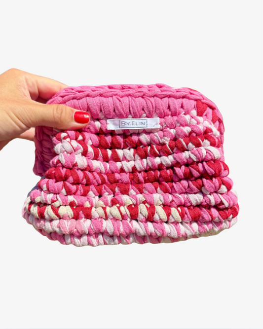 AGNES clutch - Mellem - Blandet rosa