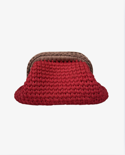 CORAL Crochet Clutch