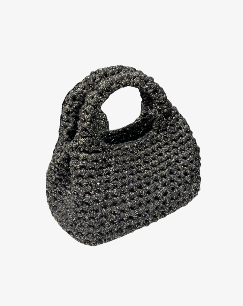 Cocktail bag Black Silver