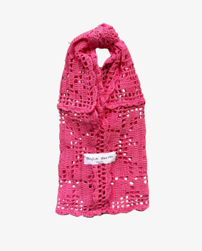 Mini Crochet tote bag - Pink