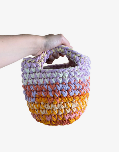Kiwi bag - crochet handbag